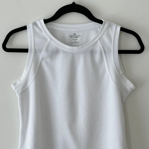 Russell Athletic White Dri-Power Tank Top - Picture 2 of 16